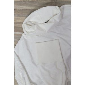 $125 MSRP NWOT ATM Cropped Turtleneck, Women's Size Large, White